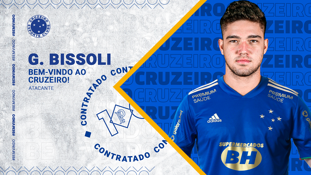 Cruzeiro acerta a contratação do atacante Guilherme Bissoli, de 23 anos; atleta chega por empréstimo até o fim da Série B 