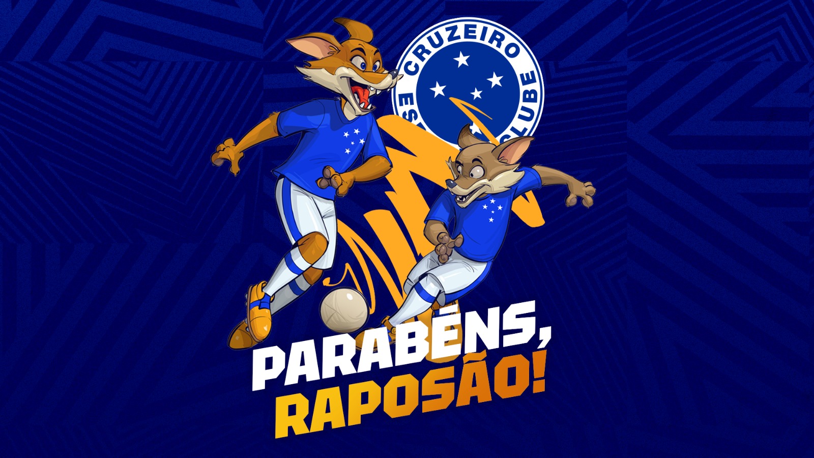 No aniversário de 20 anos do Raposão, Cruzeiro lança novo design dos mascotes